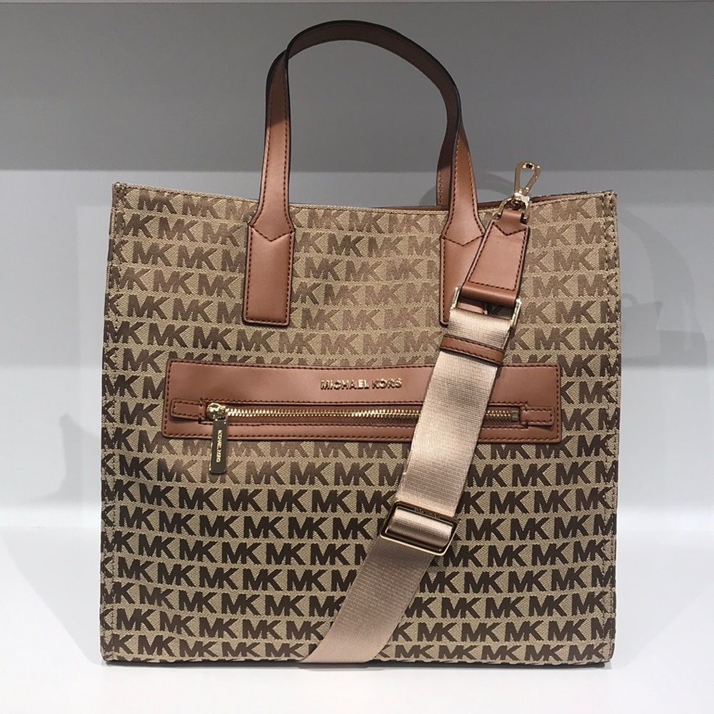 Michael Kors MK Jacquard Large Kenly tote bag - Picture 1 of 9